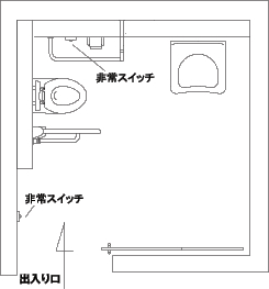 出国待合室トイレ図面