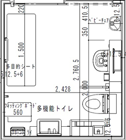 展望デッキトイレ図面